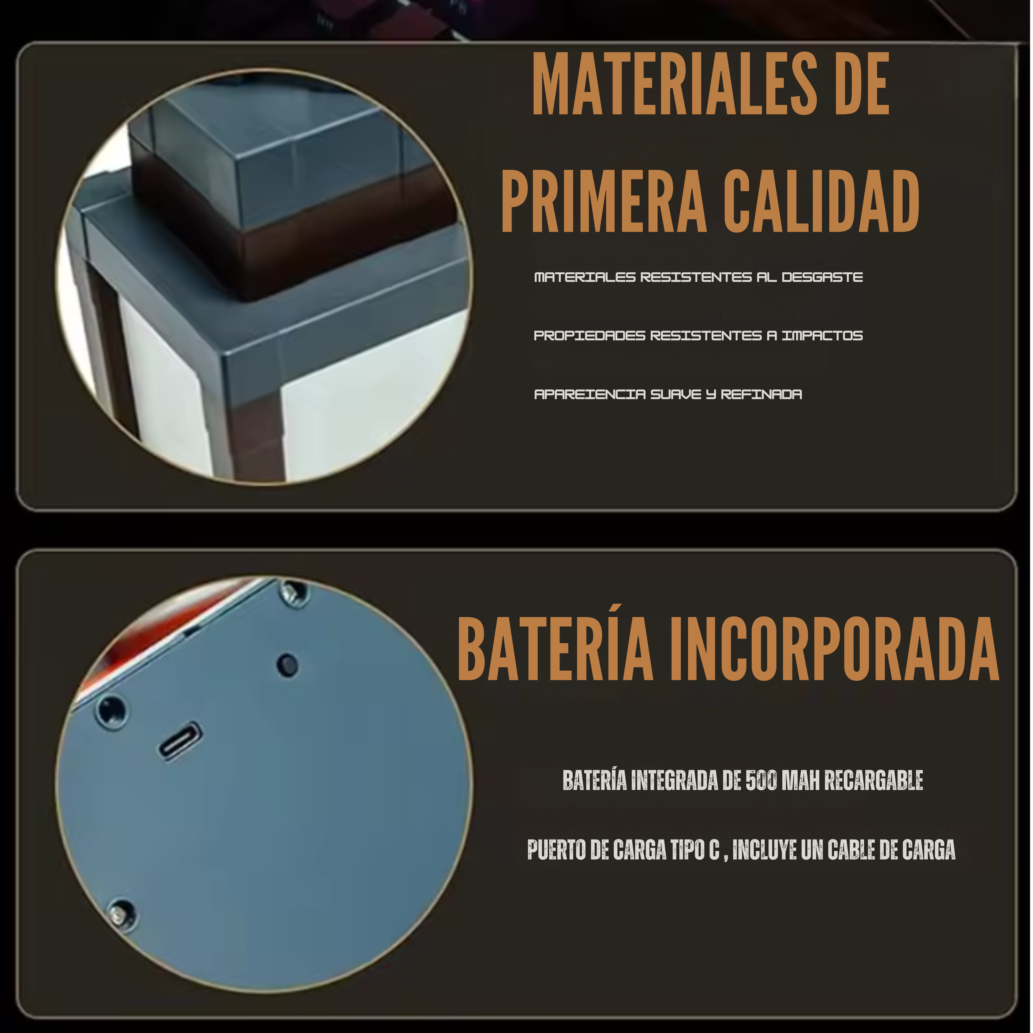 Linterna de luz nocturna LED estilo MC