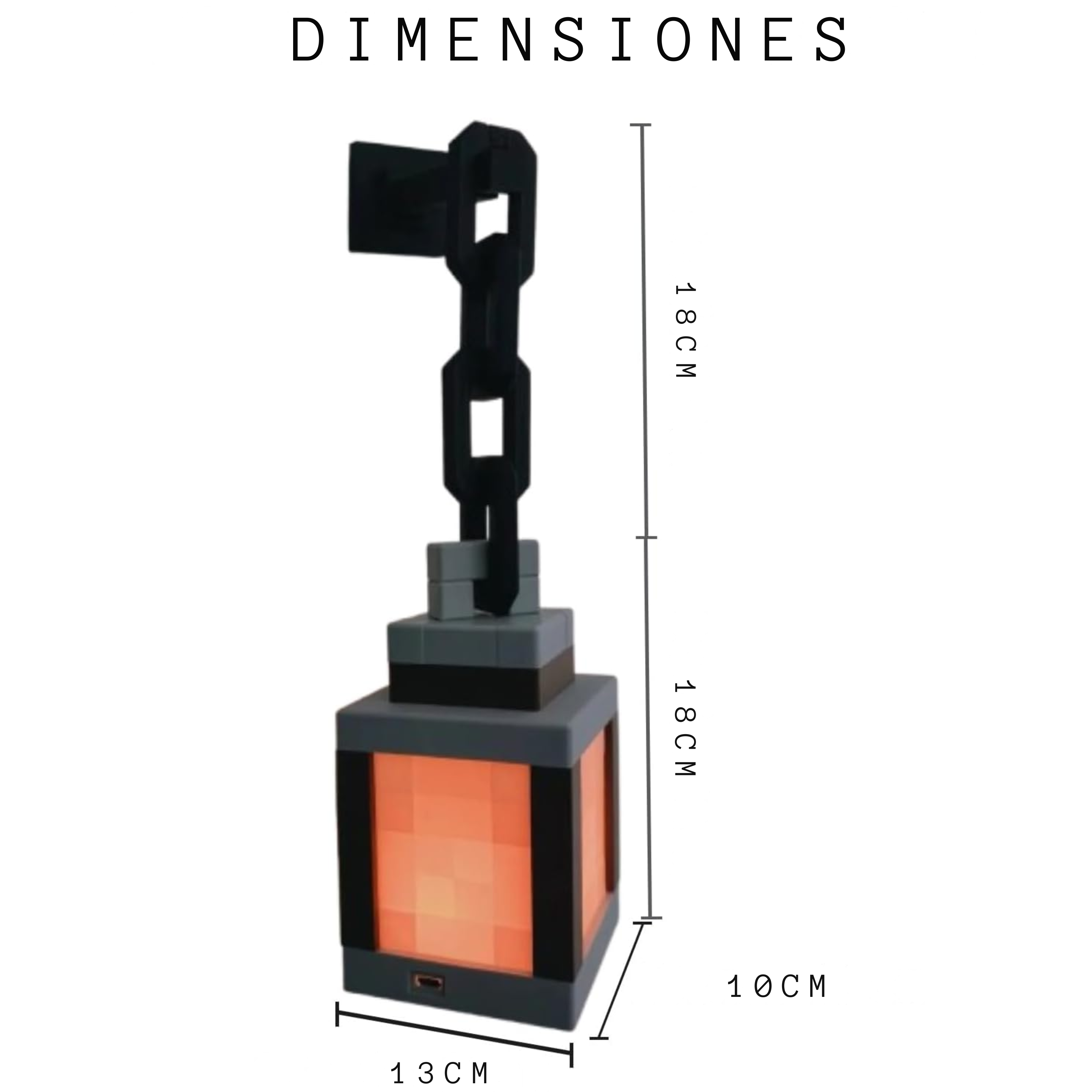 Linterna de luz nocturna LED estilo MC