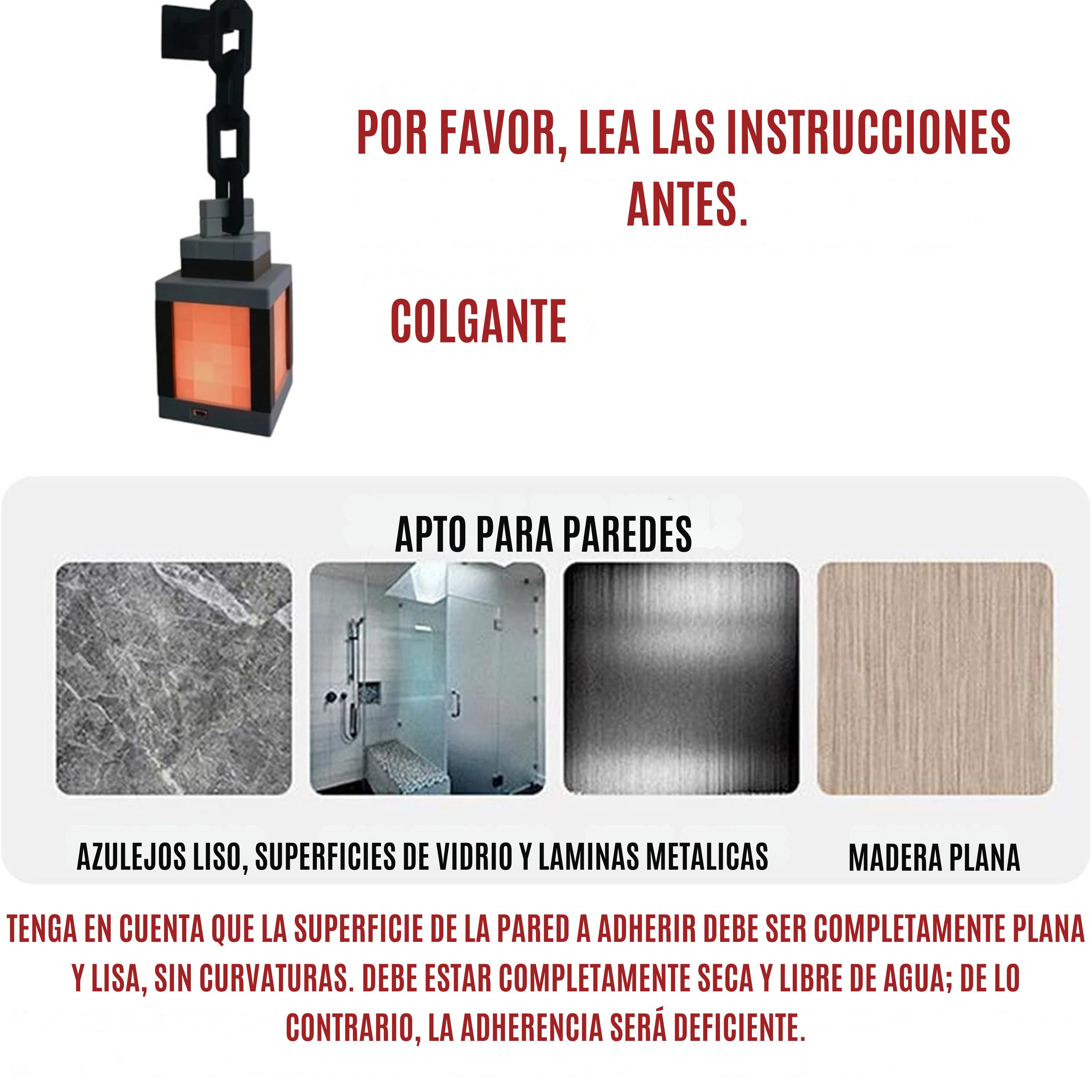 Linterna de luz nocturna LED estilo MC